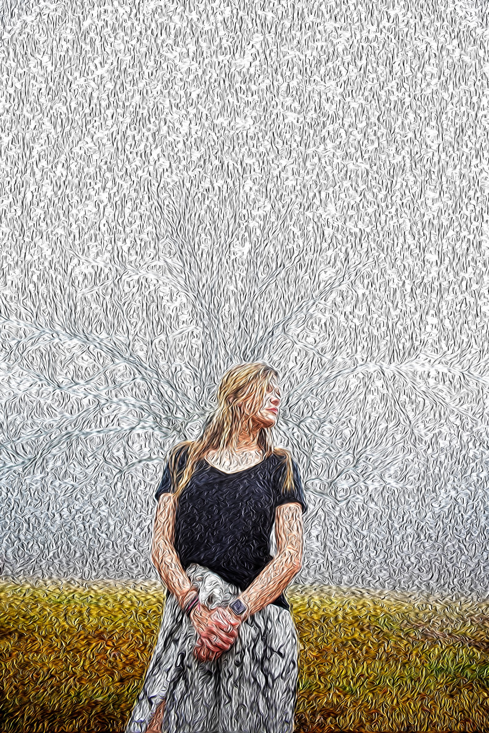 Female In The Fog