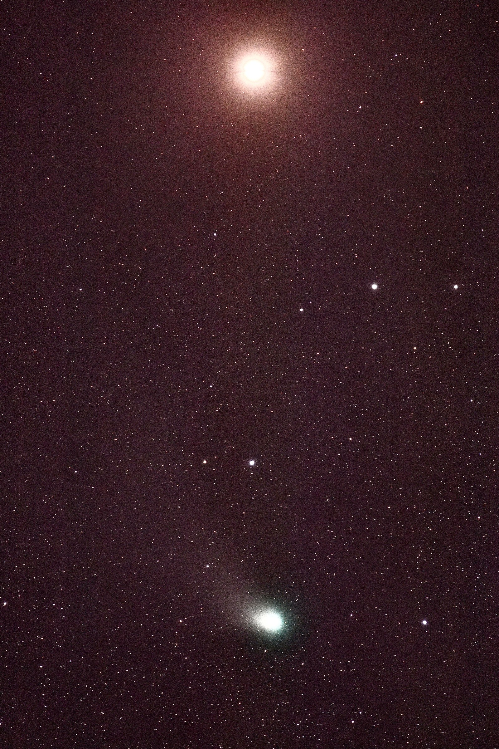 Comet Photobombs Mars